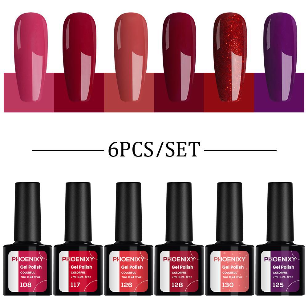 Набор гель-лака для ногтей8 мл 6 цветов