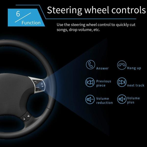 Автомобильный мультимедийный плеер, стерео, радио, 7 дюймов, HD MP5, сенсорный экран, цифровой дисплей