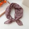 Korean-Inspired Cotton Linen Silk Scarf - Elegant, Simple, High-End Neckerchief for Spring & Autumn