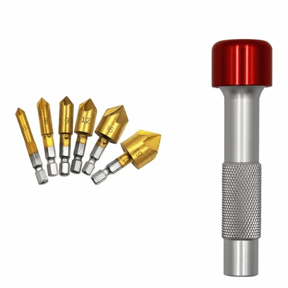 180 Degrees Red Hat Reinforced Screwdriver Durable PH0 PH1 PH3 T15 T20 T25 Non-slip Screwdriver Magnetic Compact