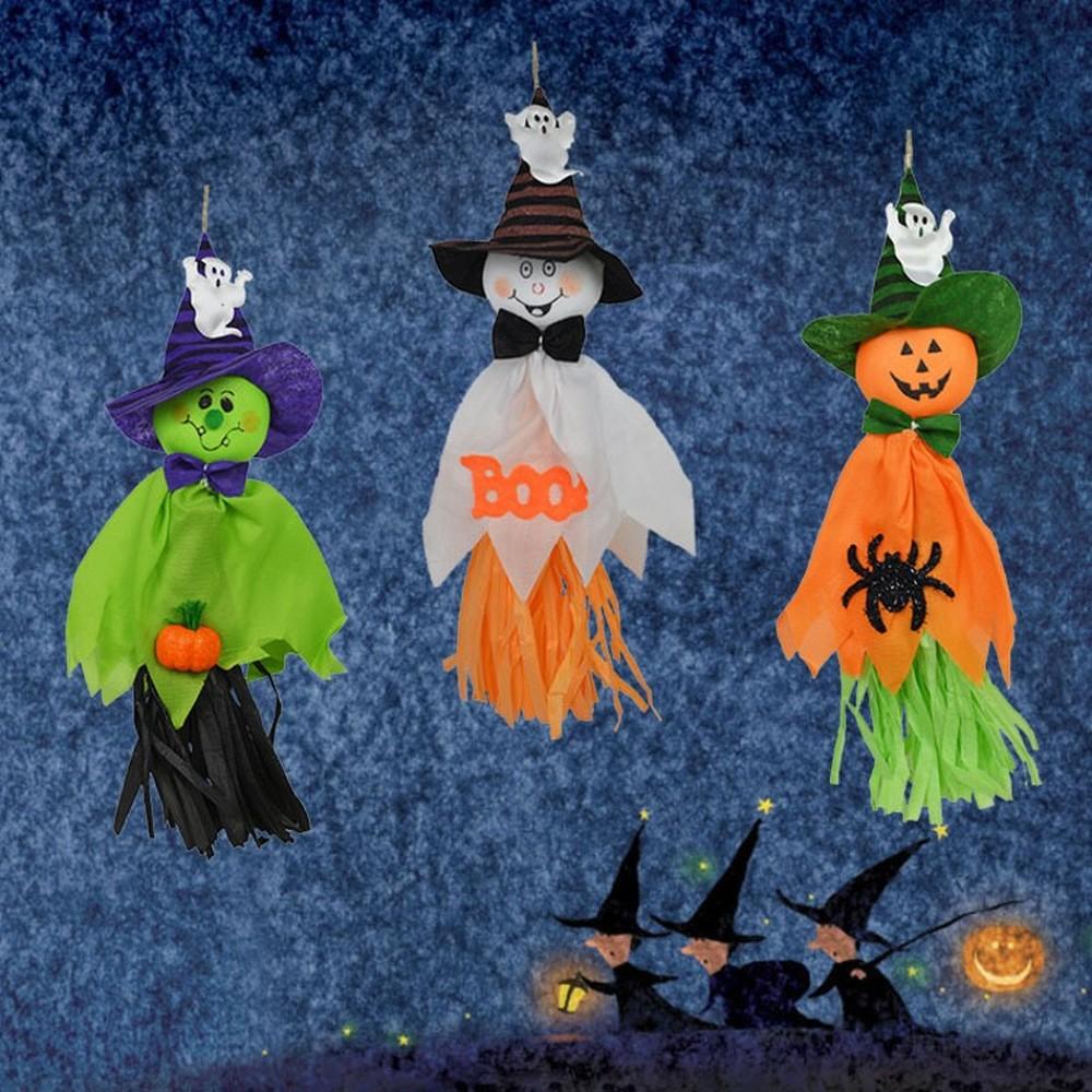 Halloween Straw Ghost Pendant