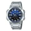 Analog Digital Combination Stainless Steel Blue Dial Quartz AMW-870DA-2A1V Men's Watch