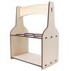 Wooden 6 Holes Beer Red Wine Dispenser Bottle Storage Rack Holder Shelf Storage Organizer for Bar
