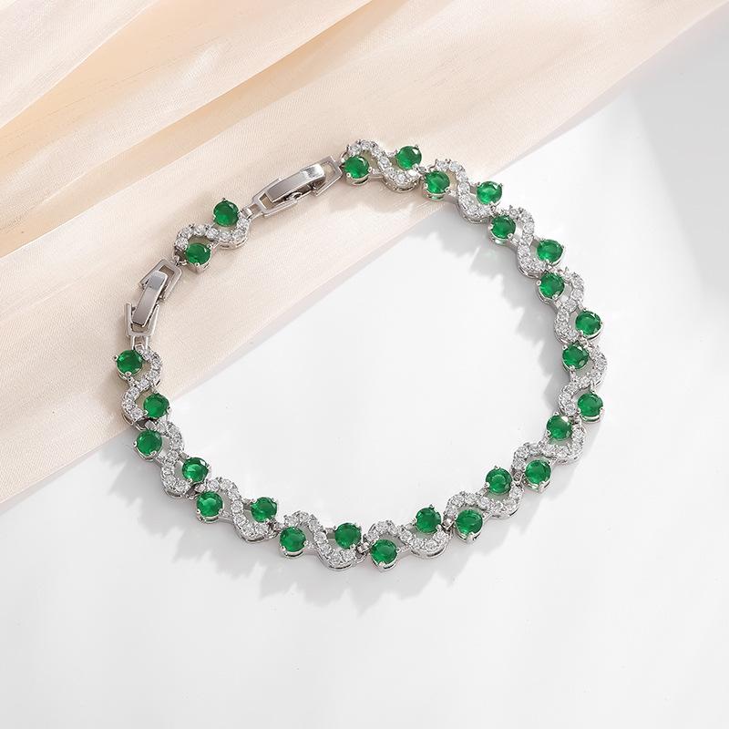 Браслет-цепочка со сверкающими стразами для женщин и девушек, элегантный, модный, для вечеринок, свадьбы, помолвки, свадебные украшения, подарок на годовщину