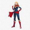 Costume Vs Capcom Infinite Carol Danvers Iron On Heat Transfer Printing Vinyl Patches Sticker for Clothes DIY Appliques Washable Patches