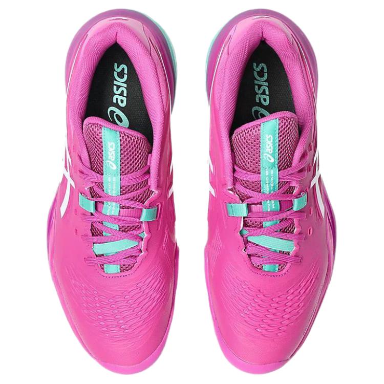 Asics Кроссовки для тенниса GEL RESOLUTION X Низкие Мужские Ярко-Розовый Белый 1041A481-700