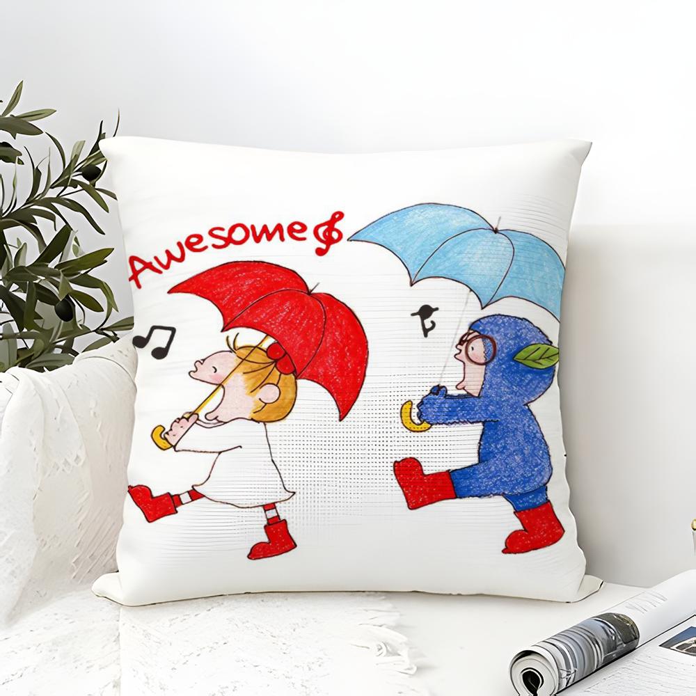 Beautiful Girl Cue CCoco Pillow Case linen pillow case sofa home decor cushion cover cushion cove