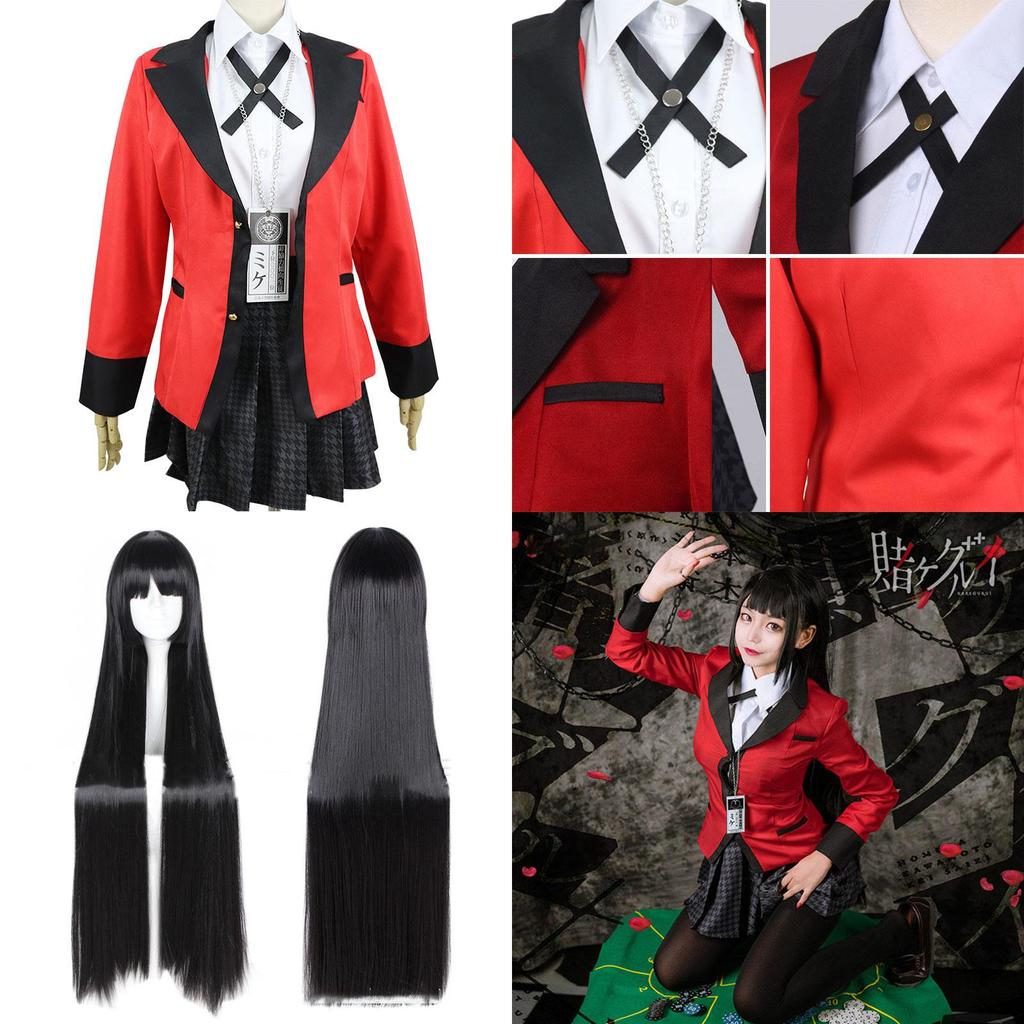 Дышащее платье-косплей Kakegurui Хабами Юмеко Идеально для Хэллоуина и Карнавала