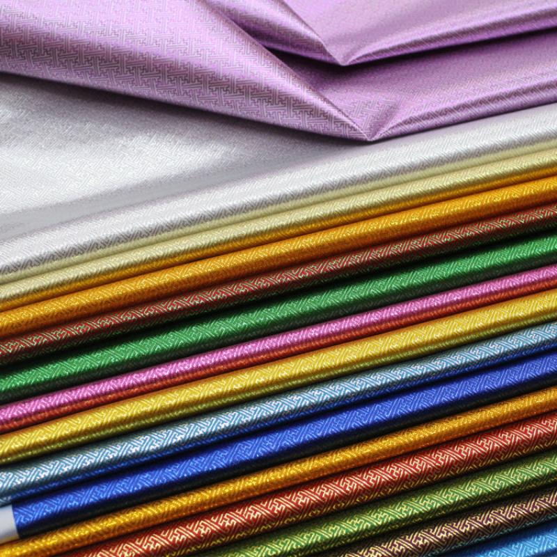 100x75 см 3D-парча из шёлка с пурпурным узором, пряжа Lame, одежда Cheongsam, ткань для шитья своими руками, жаккардовая ткань, ткань в буддийском стиле