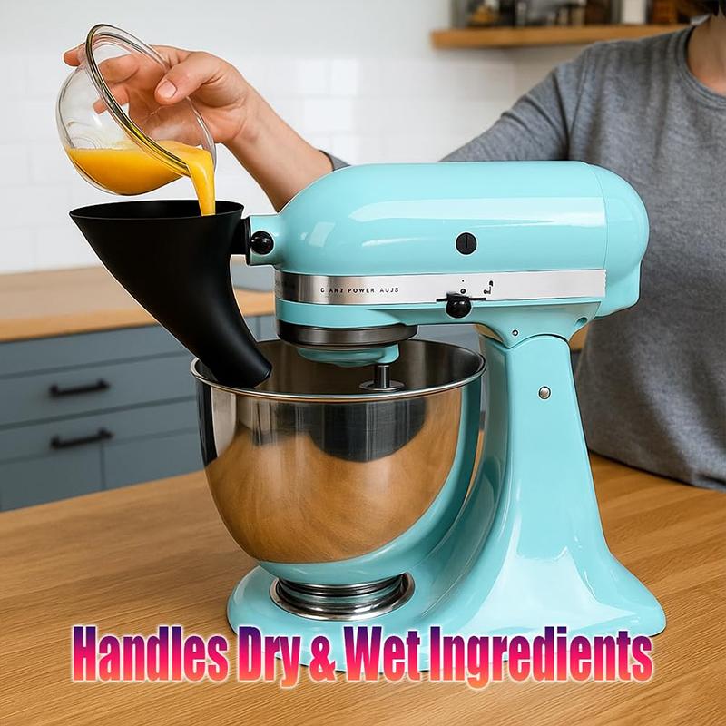 Для KitchenAid Artisan KSM150 Насадка-воронка для муки - Пластиковая воронка для порошка с диаметром для легкого высыпания для миксеров с откидной головкой