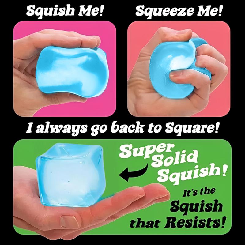 Squishy Ice Cube Fidget Toys Stress Relief Ball For Adults Kids Squeeze Ball Toys Gift