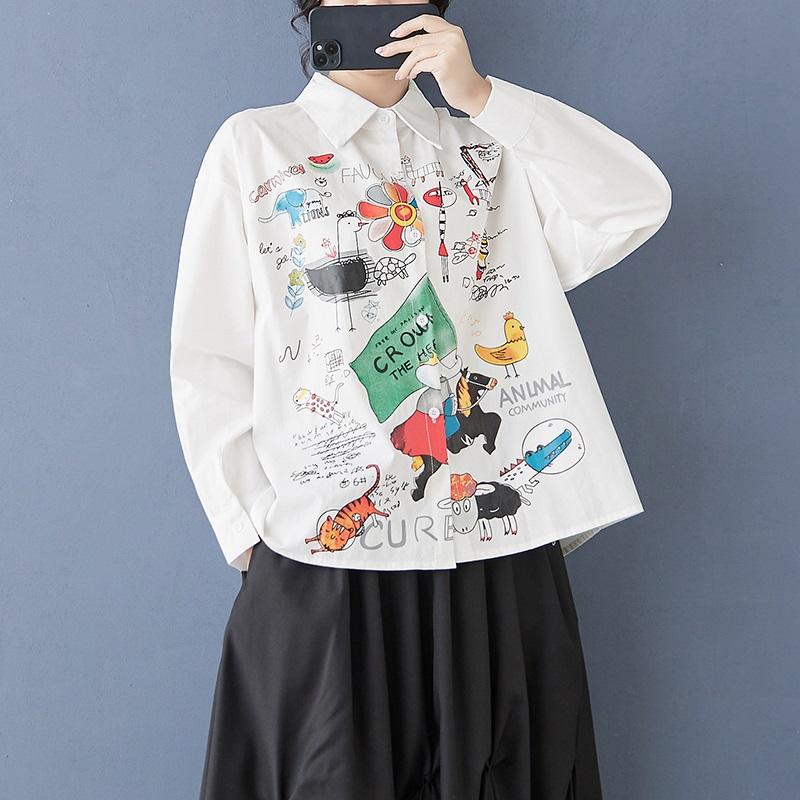 Длинные рукава свободные хлопковые рубашки и блузки для блузки Повседневные свободные топы весна-лето женские рубашки на пуговицах