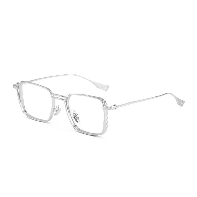 Металлическая оправа Оправа для очков для близорукости Анти-синий Плоское зеркало