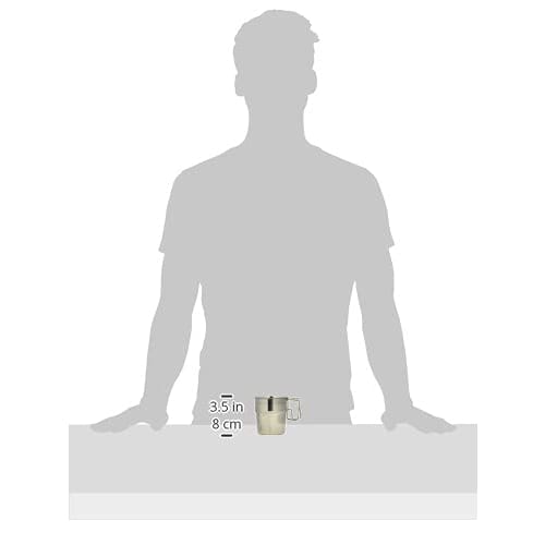 Kakusee SOLA PP-03 4-Piece Stackable Stainless Steel Outdoor Mugs Set with Compact Storage Bag for Camping