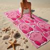 Pink pika Pattern Beach Towel, Super Soft Microfiber, Gift for Her/Him, Birthday, for Pool, Beach, Travel, Home Decor Fan gifts