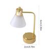 Vintage White Table Lamp for 1/12 Scale Dollhouses Miniature LED Light Dollhouses Display Accessories and Decoration