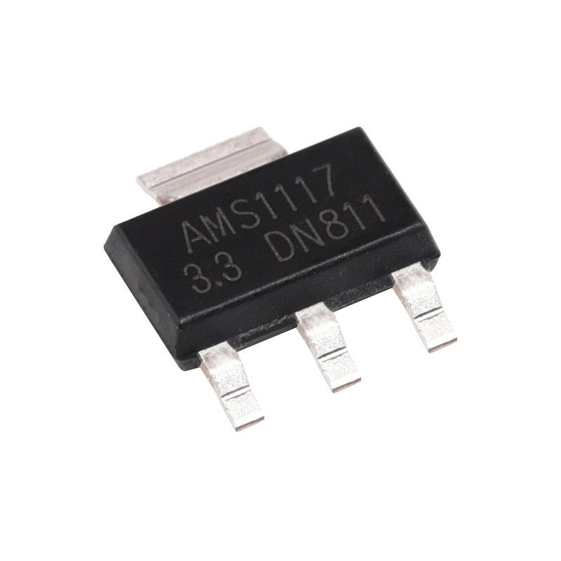AMS1117 Стабилизатор напряжения IC 3.3V/1.2V/1.5V/1.8V/5.0V/ADJ Понижающий чип SOT-223