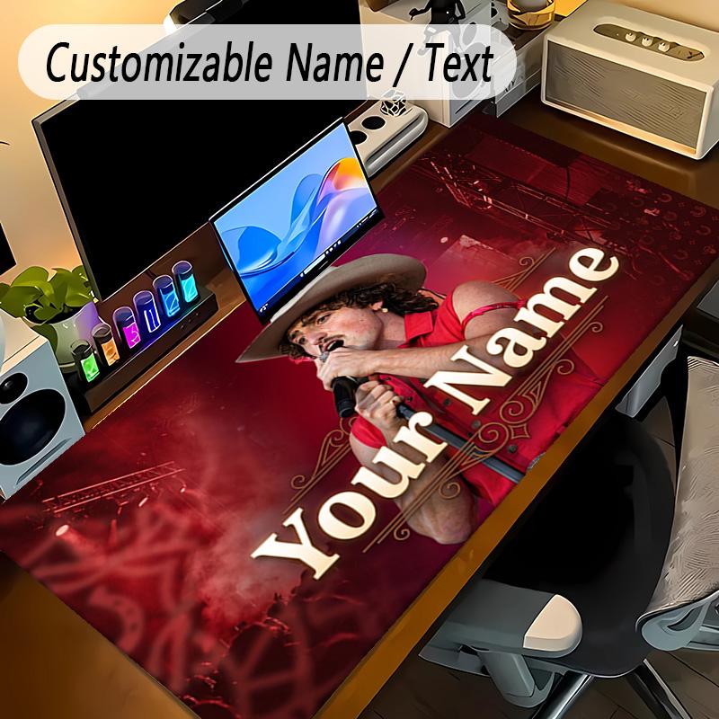 Large Mouse PadBenson Boone Custom Name Text Personalized Desk Mat Non Slip Gaming Pad