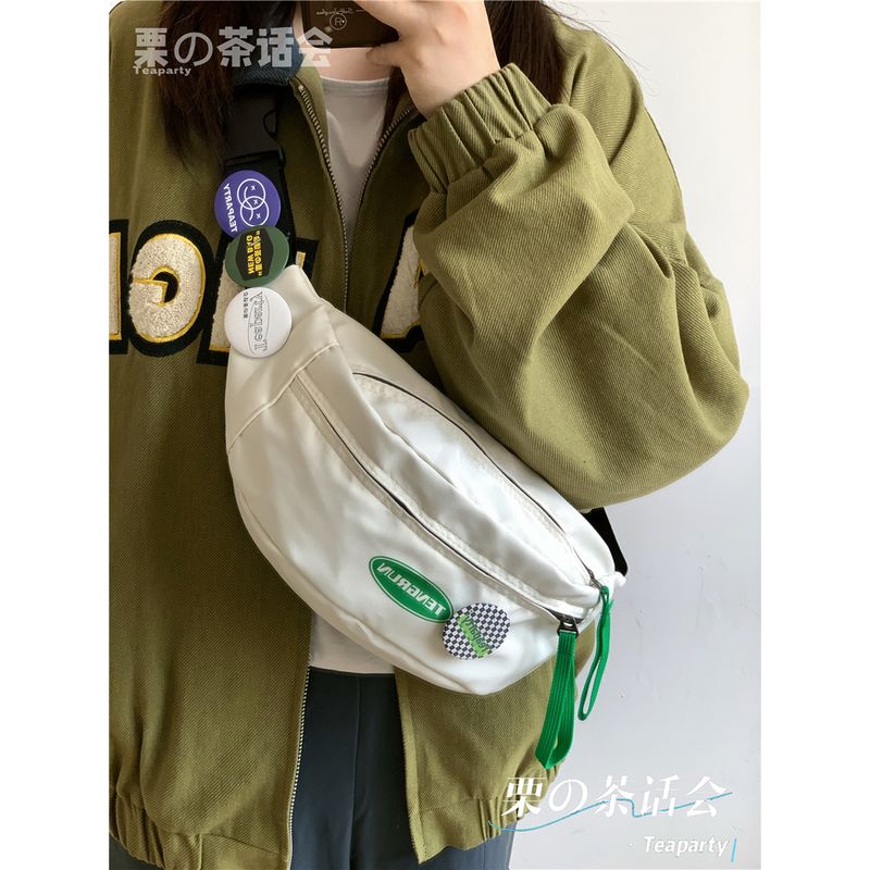 Сумка на пояс для мобильного телефона в японском стиле, в стиле инс, модная мужская нагрудная сумка, минималистичная универсальная сумка, женская повседневная спортивная сумка-мессенджер, мужская