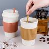 480 мл Чашка для молока Пищевой термостойкий Большая вместимость Не содержит БФА Хорошая герметичность Защита от ожогов Пшеничная вода Кофейная чашка