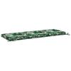 Bench Cushion SOEST 100percent  Polyester Leaf Pattern 110 x 40 x 5 cm