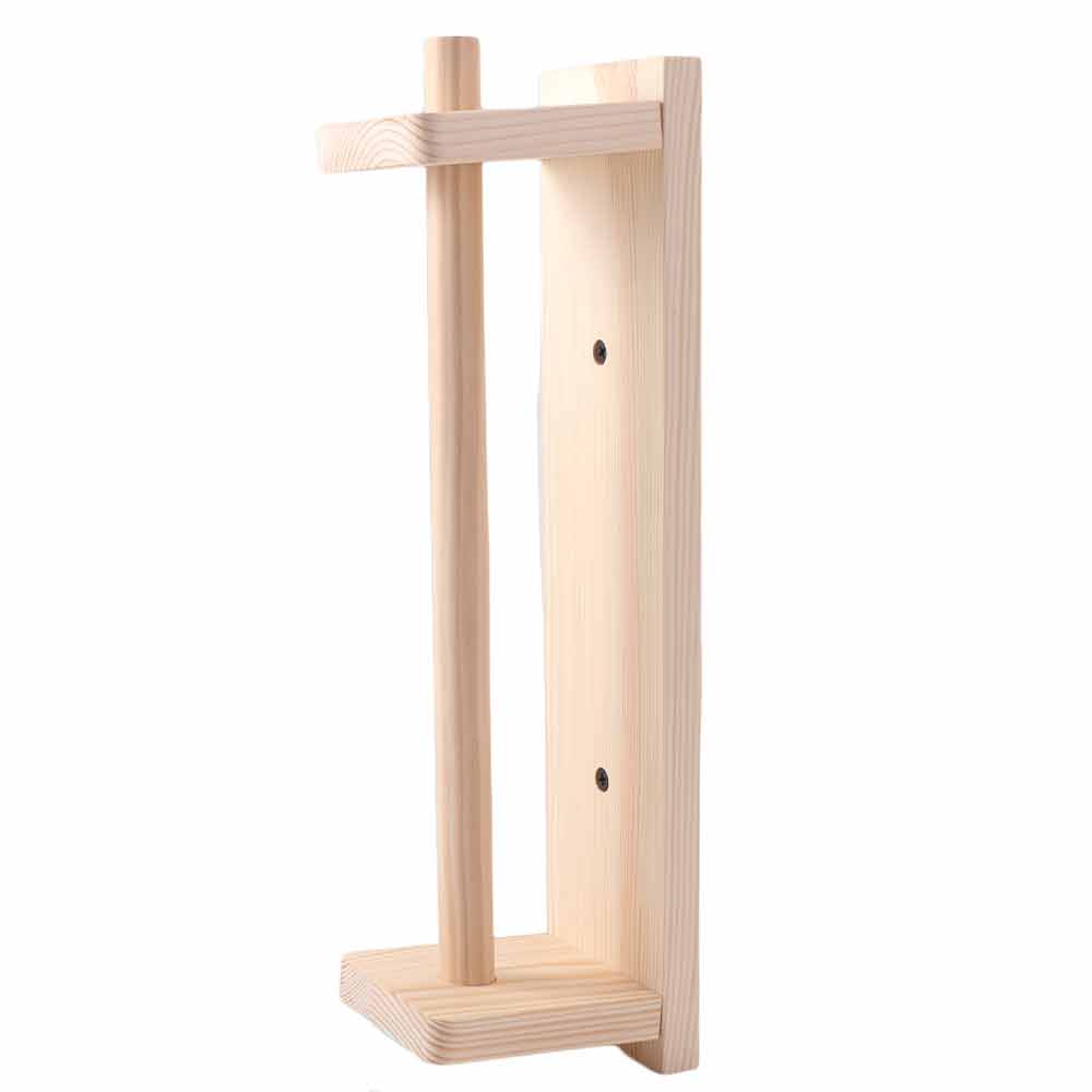 Wall Mounted Paper Towel Holder Wood Tissue Storage Holder Durable Roll Paper Hanger Home