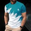 Fashion Striped 3D Printed T-Shirt Clothing 2025 Casual Men's Tops Simple Casual Men's Short Sleeve T-shirts New O-neck T Shirt