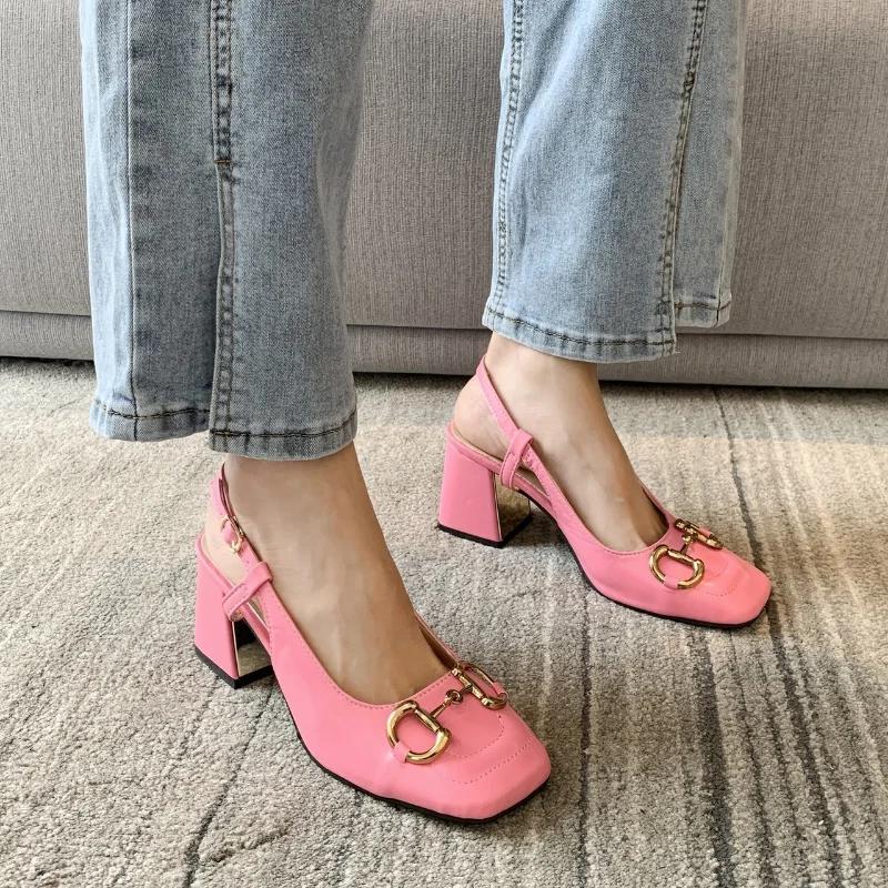 2024 Summer Fashion Pumps Women Shoes Sandals Closed Toe Studded Booties Zapatos De Mujer Sandalias De Verano Para Mujer Zapatos