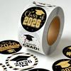 500 шт./Набор 2026 Наклейки на выпускной Золотая фольга Круглые самоклеящиеся этикетки Наклейка Подарок на выпускную вечеринку