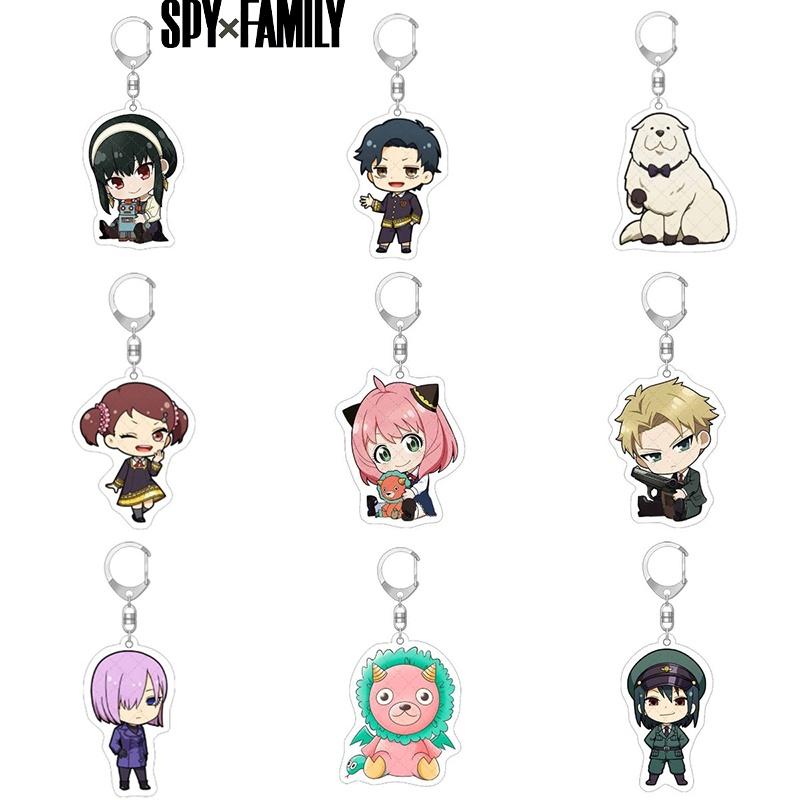 Spy×family Акриловый брелок Модный и прочный Лойор Аня Йор Фигурки Брелки