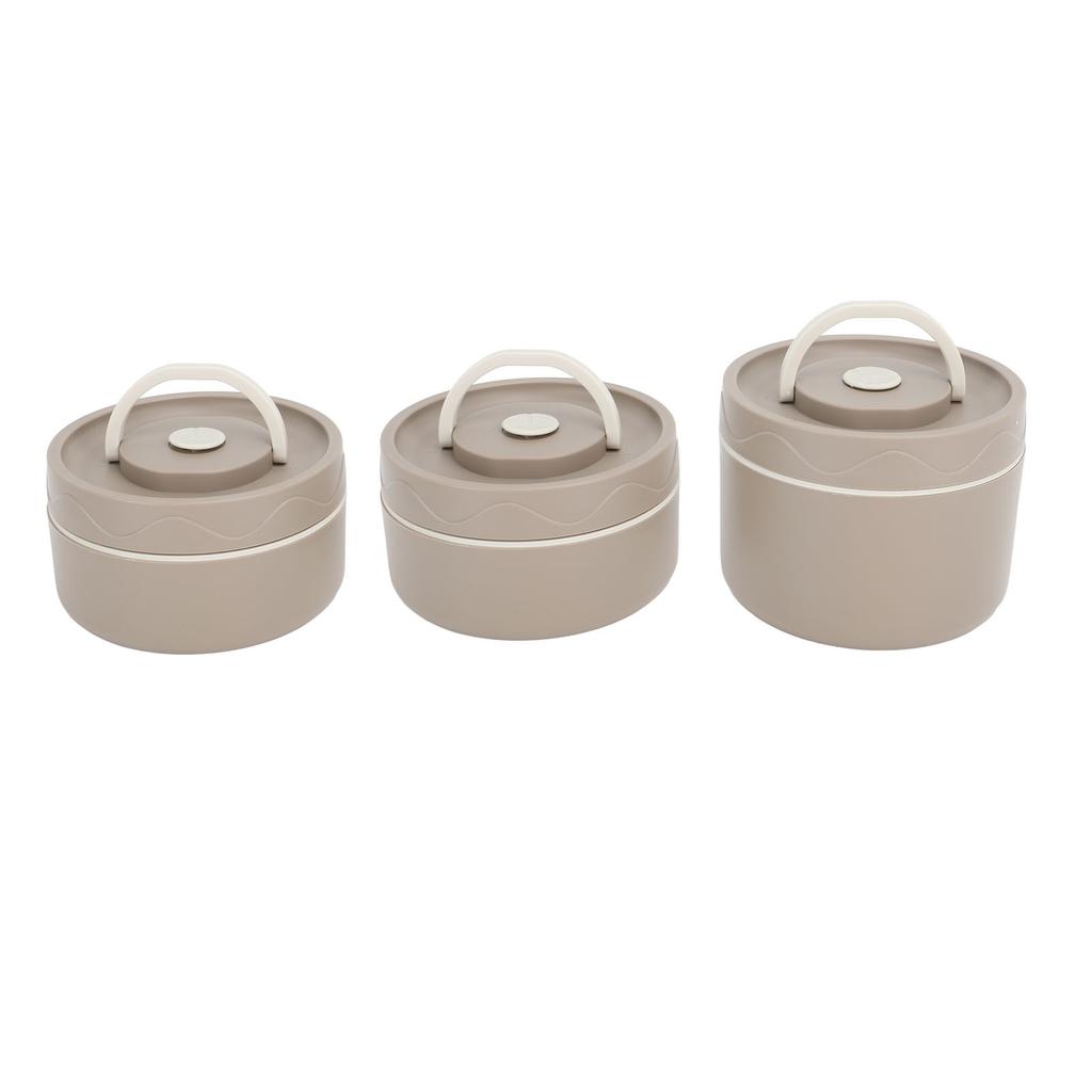 Изолированный контейнер для обеда из нержавеющей стали 304, герметичный многофункциональный портативный круглый термоконтейнер для бэнто