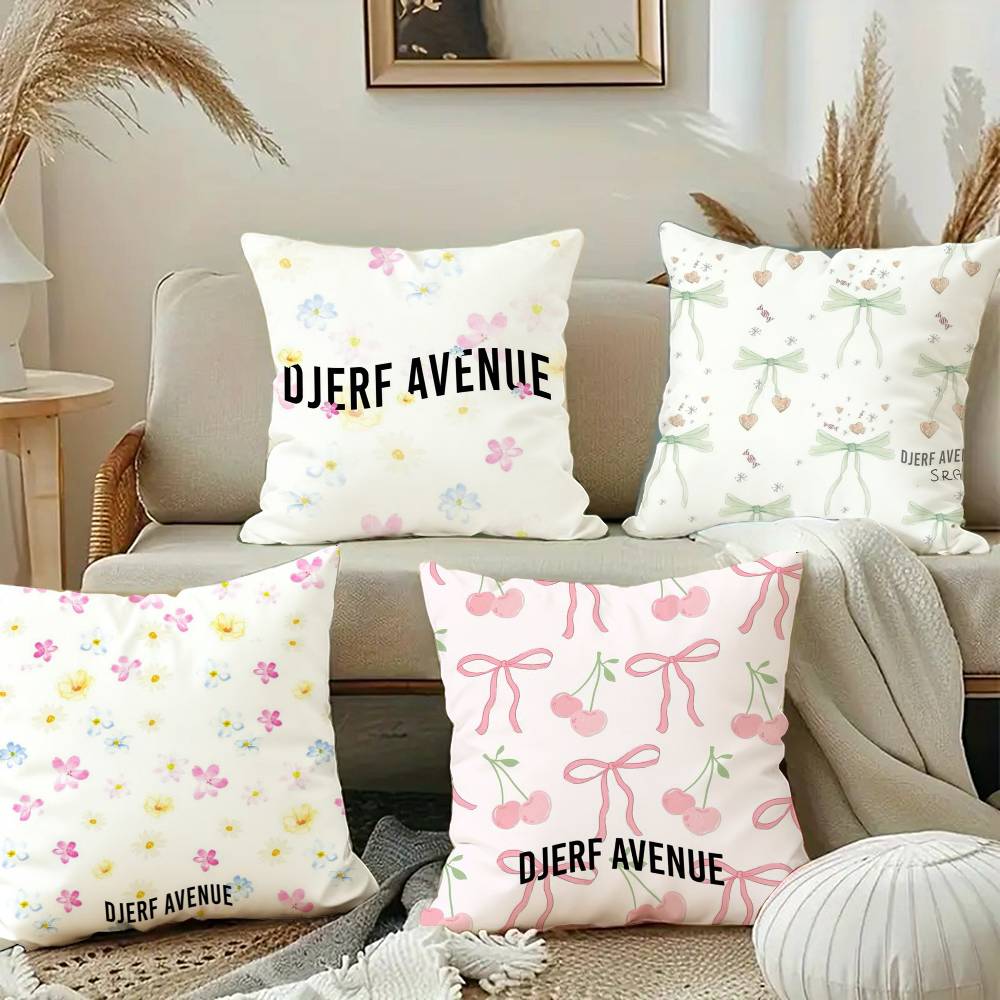 Djerf Summer BerriesS Print Avenue Pillow Case Plush Fabric Soft Pillowcase Double Sided Print Cushion Cover Household Gifts