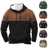 Men's Print Plush Warm Coat Fleece Sweater Casual Coat Pocket Sweater Winter Coat