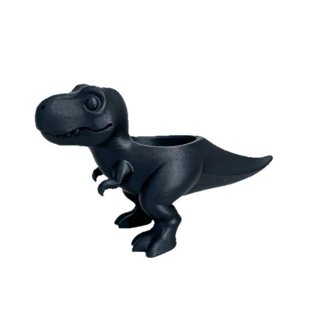 3D Printed Dinosaur Flowerpot Ornaments Mini Potted Planter Dinosaur Statue T-Rex Plant Pot  Gift