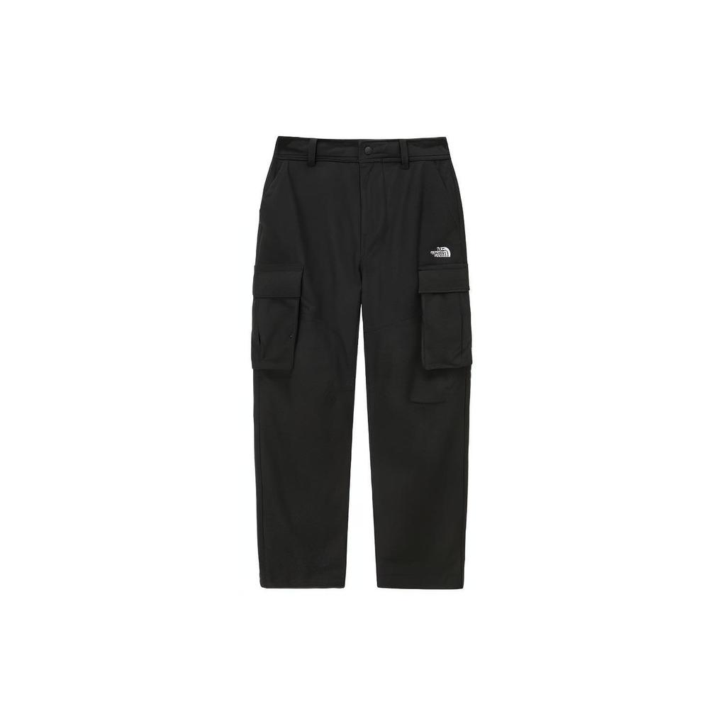 The North Face Solid Color Mid Waist Elastic Straight Loose Cargo Pants Men bottoms Black NP6NP52J