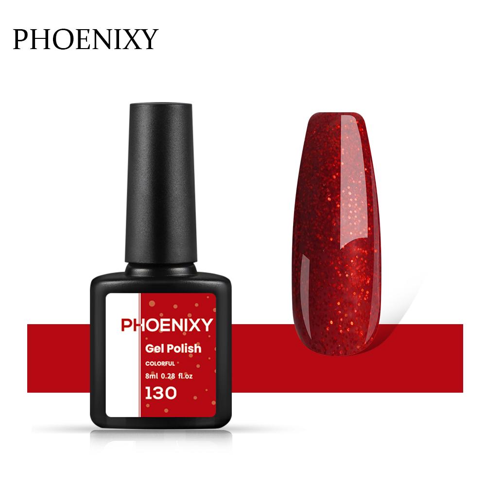 PHOENIXY, 60 цветов, гель-лак для ногтей, долговечный гель-лак, верхнее базовое покрытие, полуперманентный гель-лак, дизайн ногтей «сделай сам»