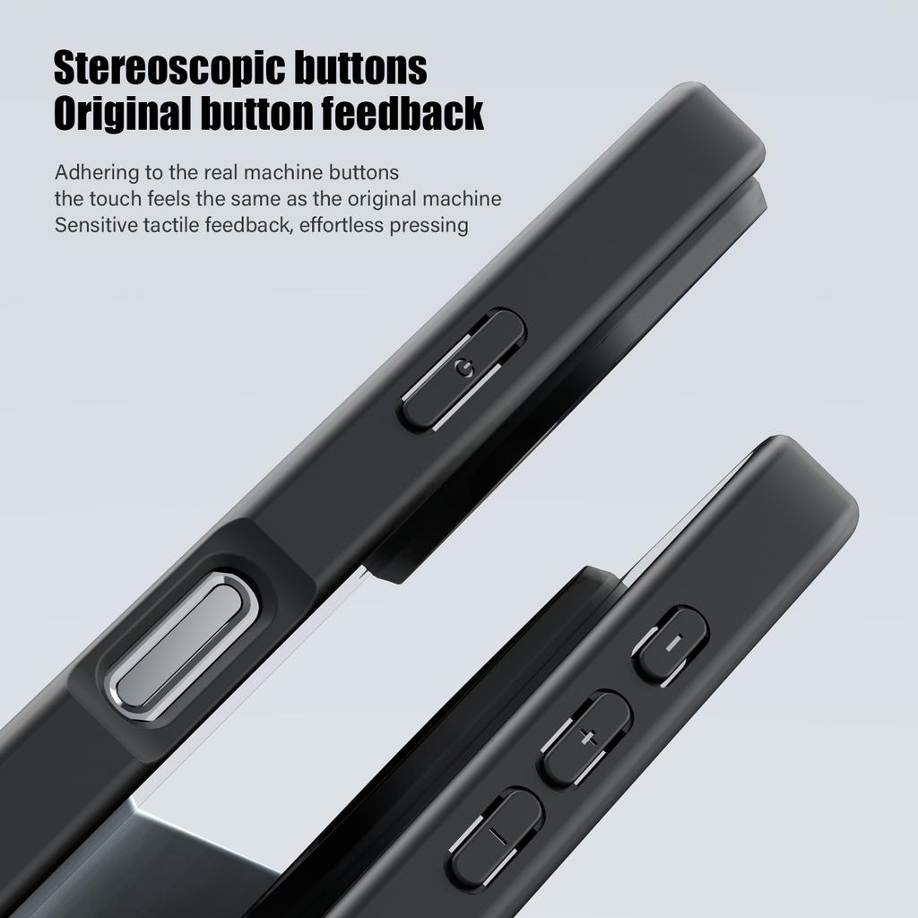 KEYSION Прозрачный противоударный чехол для iPhone 16 Pro Max Прозрачный матовый мягкий силиконовый + задняя крышка для телефона из ПК для iPhone 16 15 Pro Max