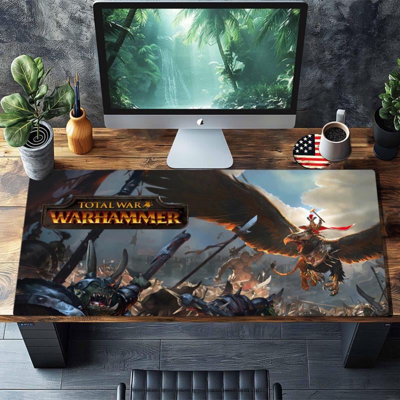 Коврик для мыши в стиле Total War, Нескользящая резиновая основа, Многофункциональный элемент декора для офиса и дома, Идеально подходит для персонализации рабочего места.