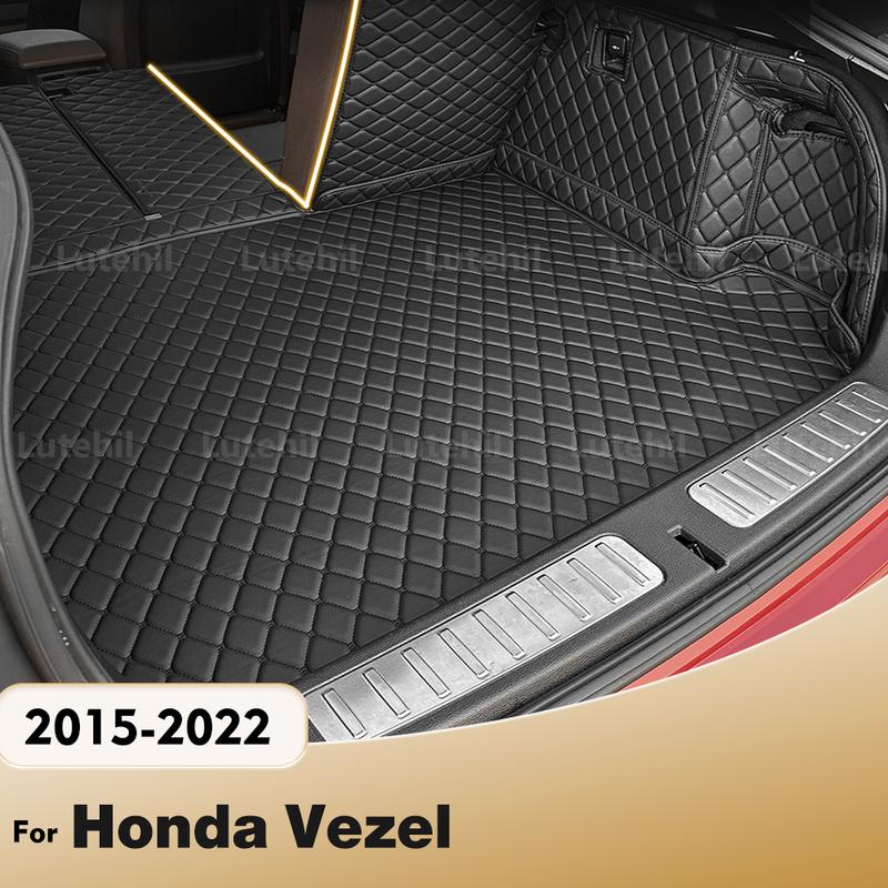 Для Honda Vezel 2015- 21 20 19 18 17 16 Автомобильный коврик в багажник с полным покрытием Чехол для багажника автомобиля Коврик для груза Аксессуары для интерьера