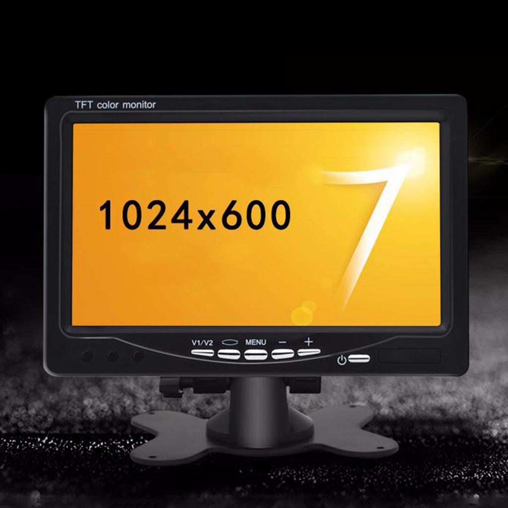 7-дюймовый TFT LCD монитор со светодиодной подсветкой для автодома, автомобиля, камеры заднего вида, широкий угол обзора