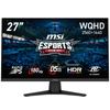 MSI Игровой монитор MAG 274QF 27 IPS гарантия дюйм/WQHD/RAPID Panel/180 Гц/0,5 мс (Пока, мин)/HDMI/DP/Adaptive-Sync/HDR/AI Vision/3-летняя гарантия производителя/
