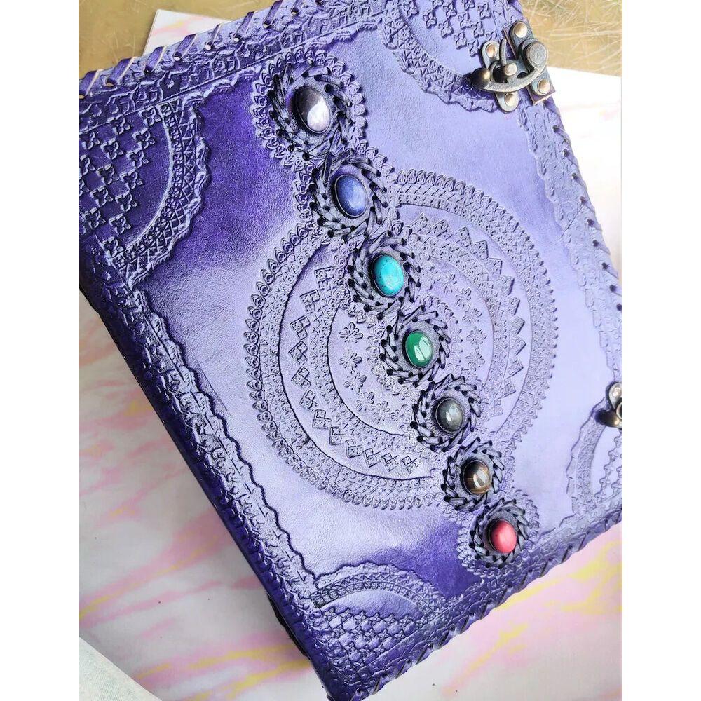 Очень большой кожаный журнал, Книга заклинаний, Журнал чакр, Журнал семи камней