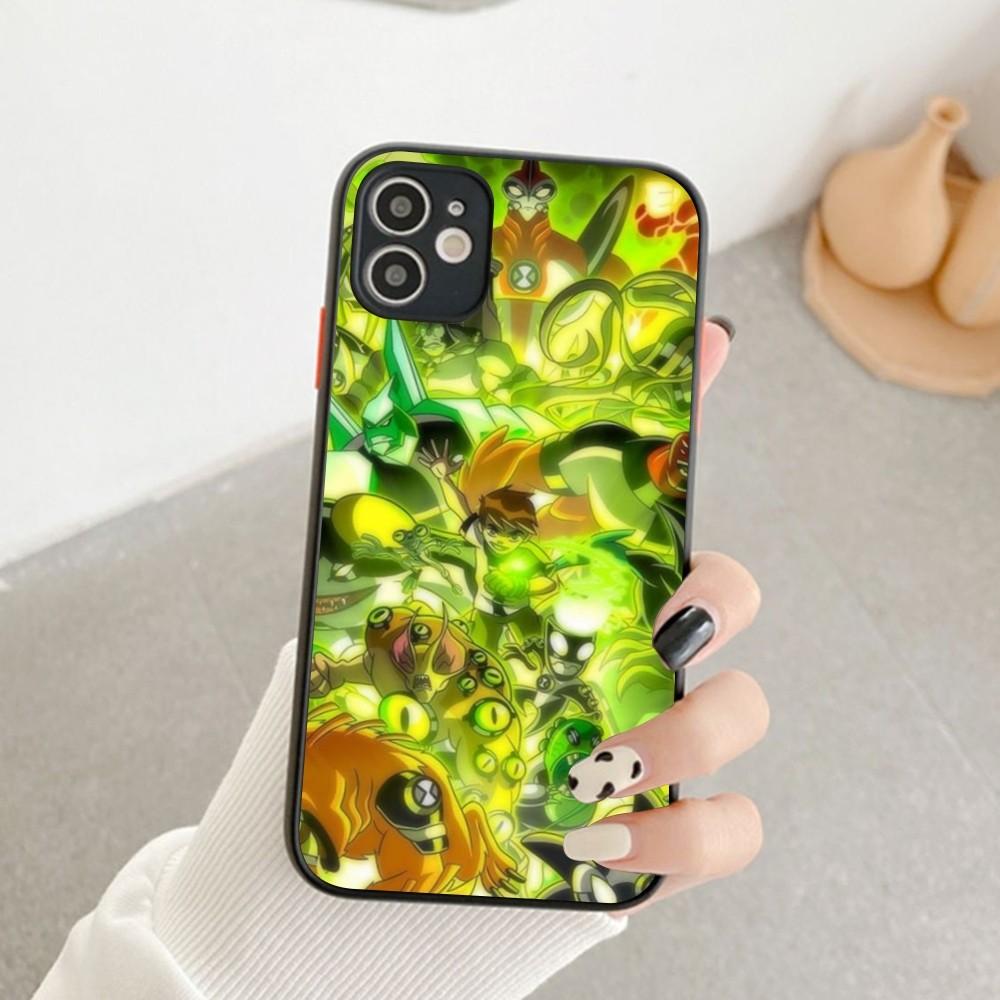 Classic Cartoon TV B-Ben-10 Phone Case For IPhone 14 11 12 13 Mini Pro Max 8 7 Plus X XR XS MAX Translucent Matte Cover