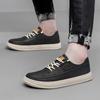 Handmade Black Genuine Leather Casual Shoes for Men  Lace Up Outdoor Oxford  Jogging Shoes Women's Skate Shoes Big Sizes: 37-47