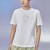 Li Ning Logo Print Round Neck Short Sleeve T-Shirt Men Tops White AHSR851-1