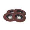 Woltersberger Rondelles Dentées Ø 125mm Grain 40 10 Pièce Braun Pour Métal &amp; Bois Meuleuse D'Angle Abrasif Lamellenscheiben...