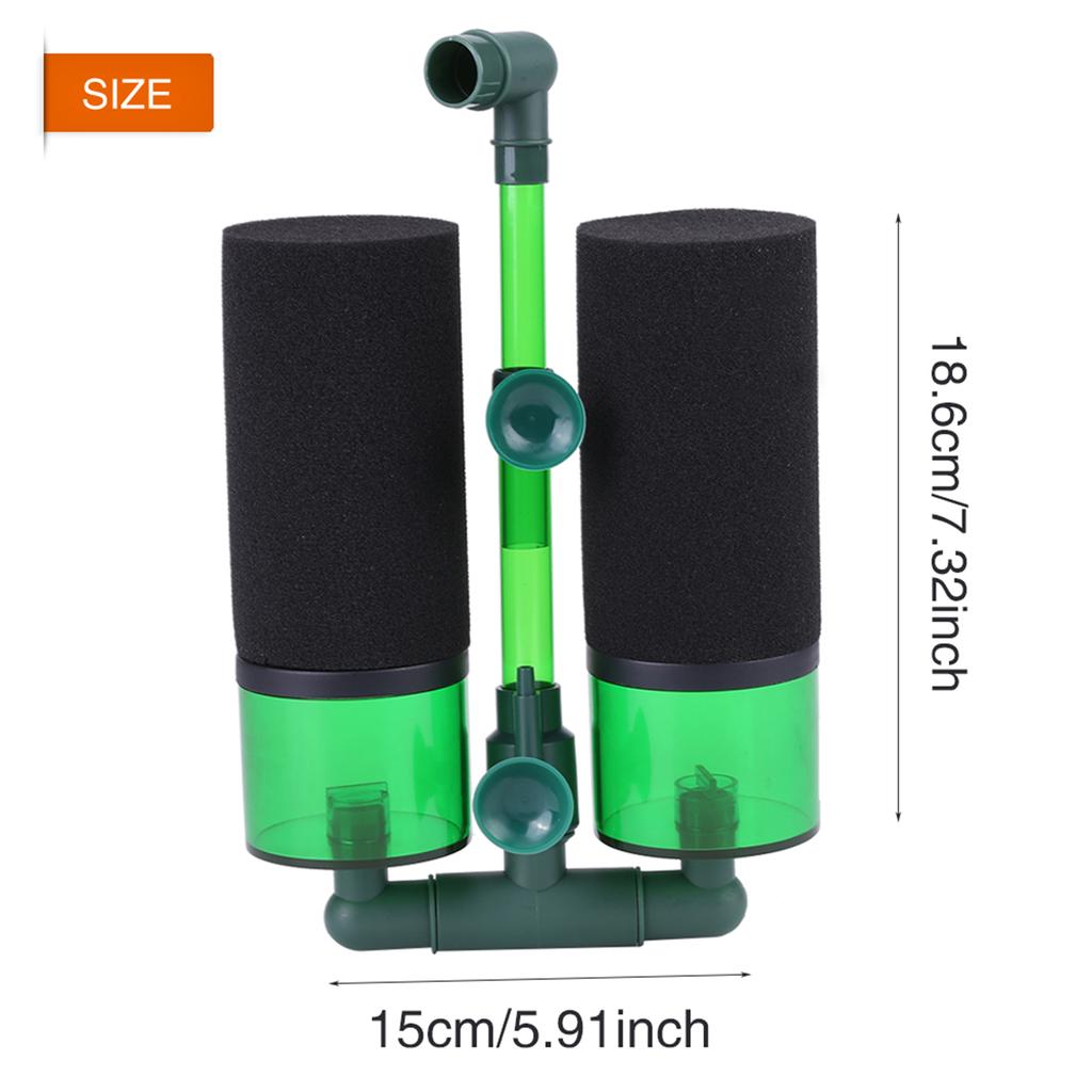 Аквариумный двойной головной биохимический губчатый пенный фильтр оборудование для аквариума (QS-200A)