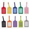 Leather Luggage Suitcase Address Name Holder Boarding Pass Tags Anti-lost Colorful Identifier Card Label Accessories