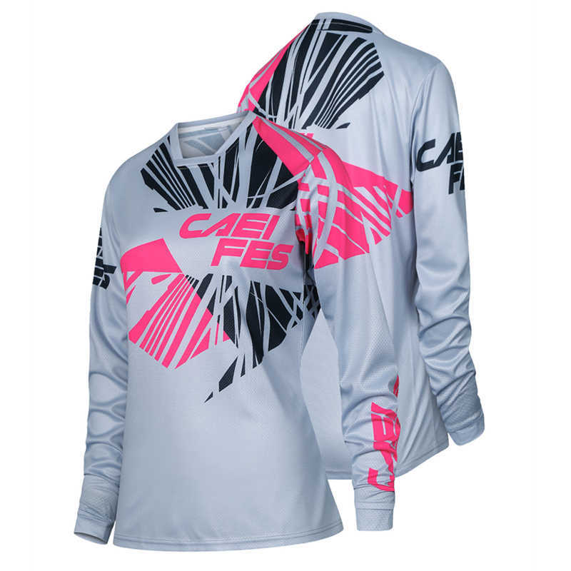 Cross-border racing suits, motorcycle suits, downhill suits, tops, casual sports retro women's T-shirts, running and cycling, sun protection