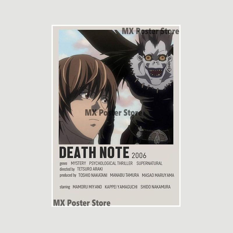 Убийца Демонов, белый бумажный плакат, классический японский аниме-сериал, художественная мультяшная живопись, наклейка для домашнего бара, художественная настенная декоративная фреска